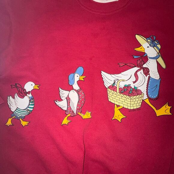 Vintage 80s Duck Duck Goose Stranger Things Nancy Sweatshirt Gopher - Picture 6 of 16